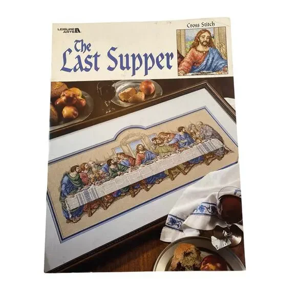 The Last Supper Cross Stitch Pattern Leisure Arts Leaflet 2768 Leonardo da Vinci