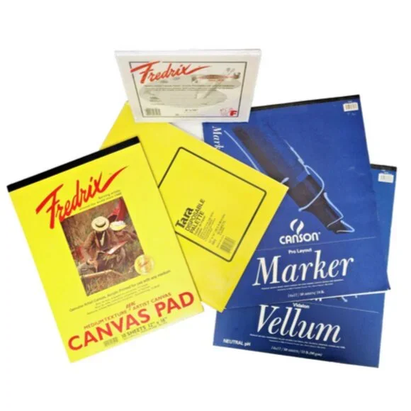 RARE Artist Pad Canvas Pad, DisposablePallette, Marker Pad, Vellum Pad &…