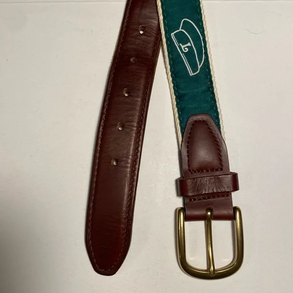 YRI Green Tour Golf Belt Brass‎ Buckle 40/100 Made In USA