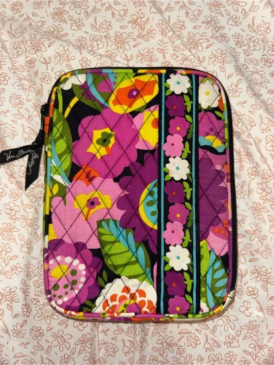 Vera Bradley Quilted Floral Tablet Sleeve in Purple Pink Multi