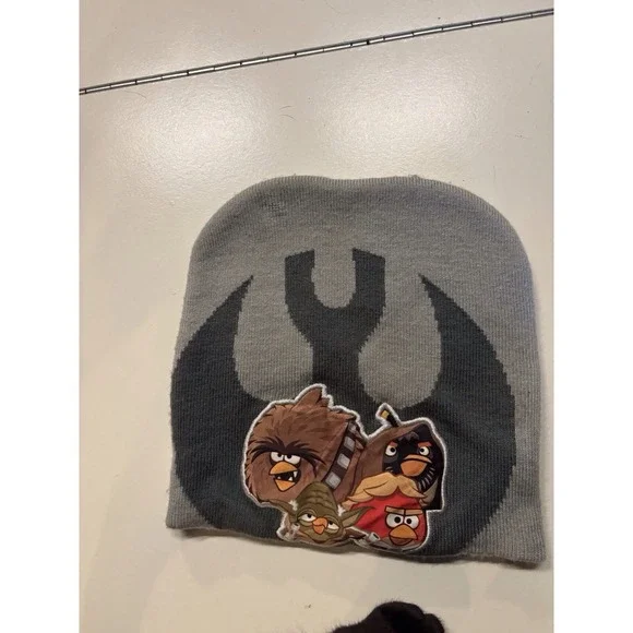 Angry Birds Star Wars 2012 Grey Red Lining Stocking Cap