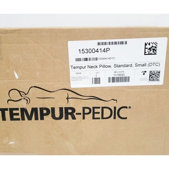 Tempur-Pedic TEMPUR-Ergo Neck Pillow Small Profile White 20
