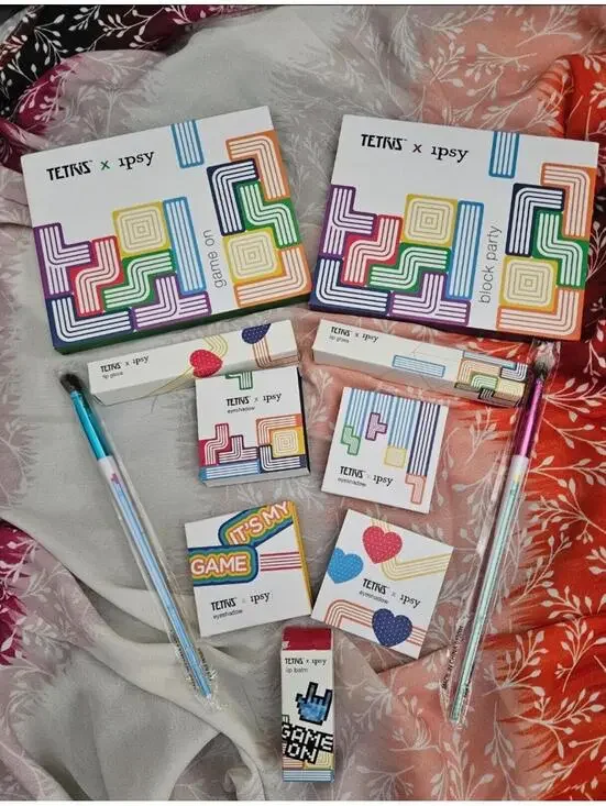 IPSY Tetris Block Party 11 Piece Bundle Brand New Lipstick Eyeshadow More