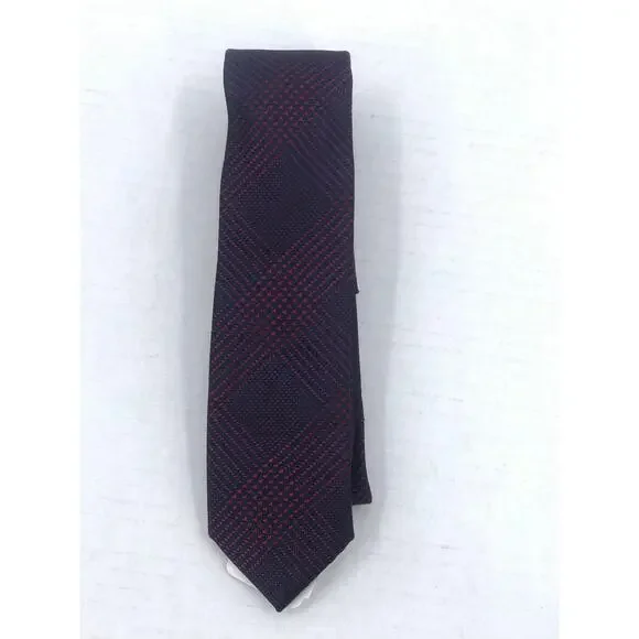 Nordstrom Kids Red/Navy Pattern Silk Tie One Size Necktie NEW youth