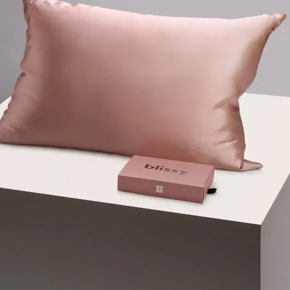 Blissy 100% Mulberry Silk Pillowcase - Rose Gold - Standard