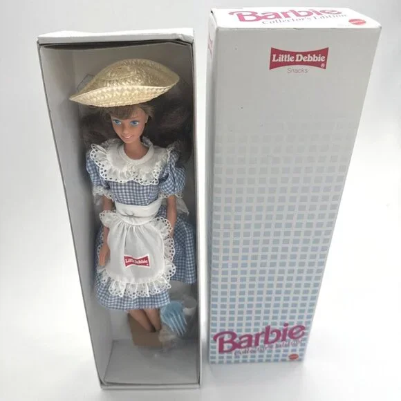 Vintage Mattel Barbie Doll Little Debbie Snack Cakes 1st Edition 1992 NIB NRFB
