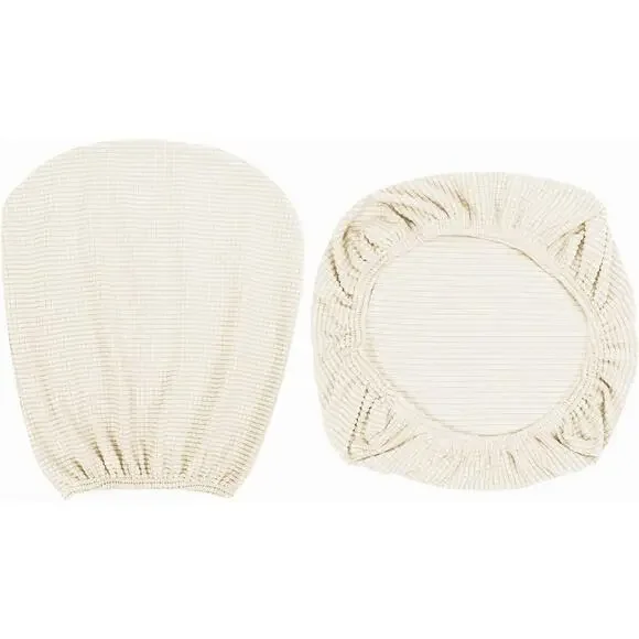 Soft Stretch Spandex Chair Seat Slipcover and Backrest Cover Beige