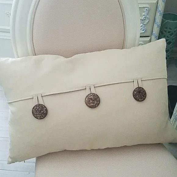 Light Tan 3 Button Down Decor Envelope Pillow