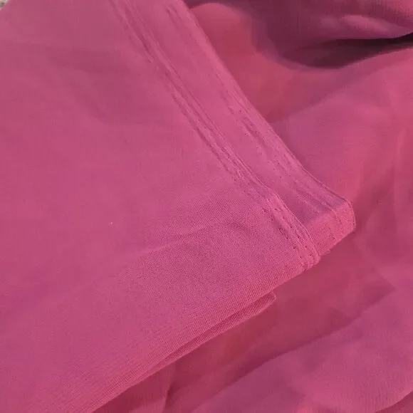 Fabric, Raspberry Pink Polyester Georgette, 45