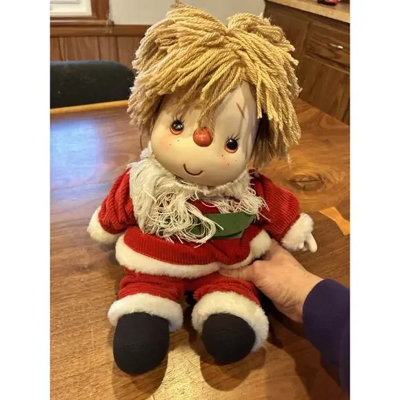 Vintage 80s J Shin Ice Cream Doll Santa