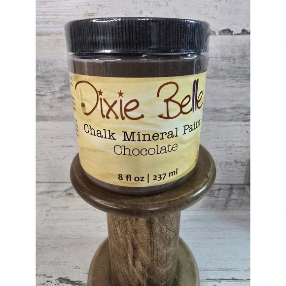 Dixie Belle Chalk Mineral Paint Chocolate 8oz Brown Furniture Paint DIY Craft
