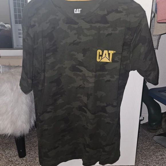 Camo T-Shirt for Men CAT Brand. Medium