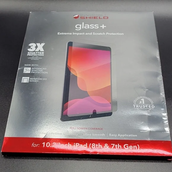 iPad full screen cover invisible shield 10.2 in 8th , 7 th gen