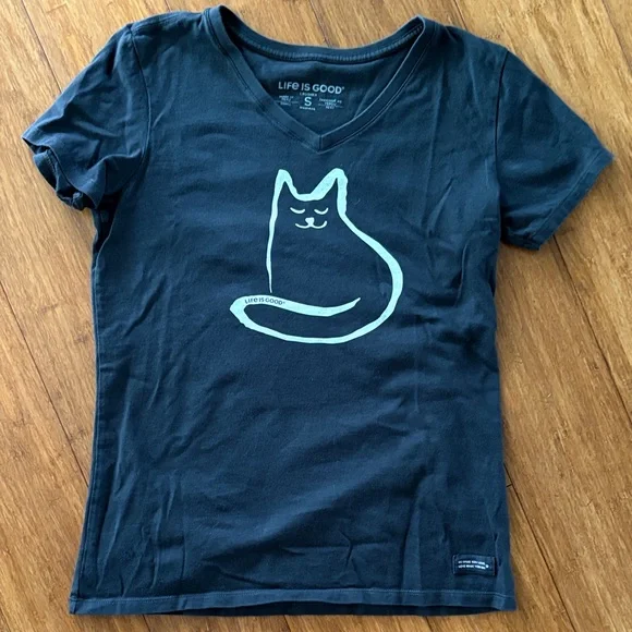 Life Is Good black Tee