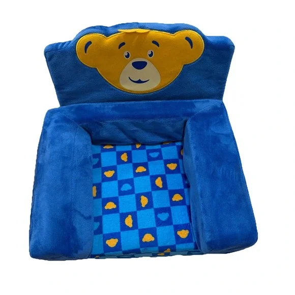 Build A Bear Bearemy Folding‎ Chair Bed Blue Yellow Convertible Plush Furniture