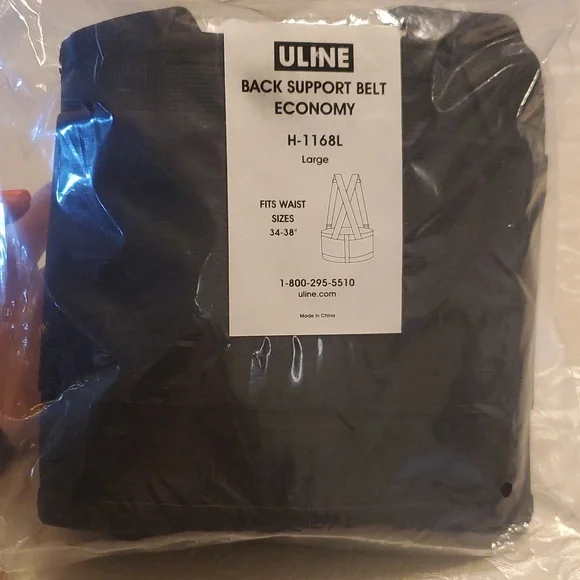 Brand new support black back belt