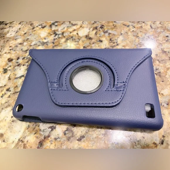 Amazon Kindle Fire HD7 7th Blue Rotating Tablet Case