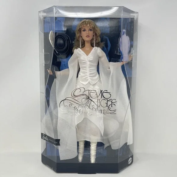 2025 Barbie Stevie Nicks Doll Bella Donna 1981 Lp White Dress Mattel Signature