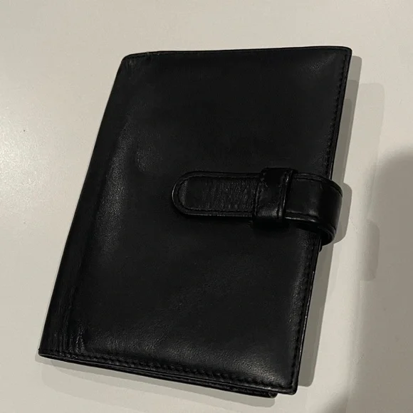 Black Leather Wallet or Small electronic case