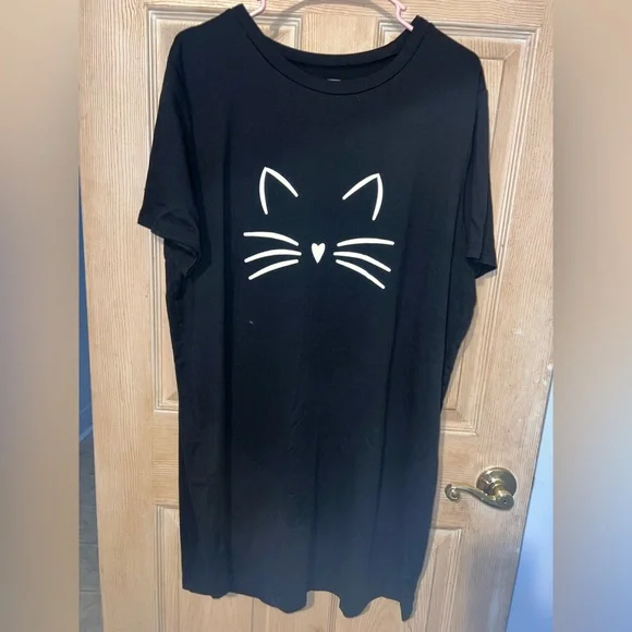 SHEIN Black Cat Face PJs