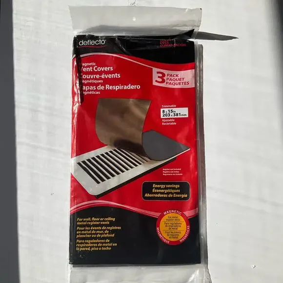 Deflecto MVCX815 Magnetic Vent Covers, 3 Pk (8