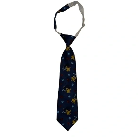 kids faux necktie tie blue