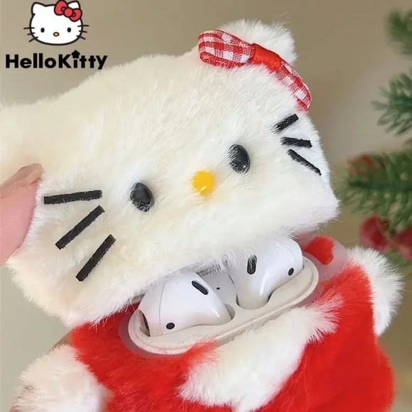 Hello Kitty Plush Airpods Case For Airpods 1 2 3 Generation