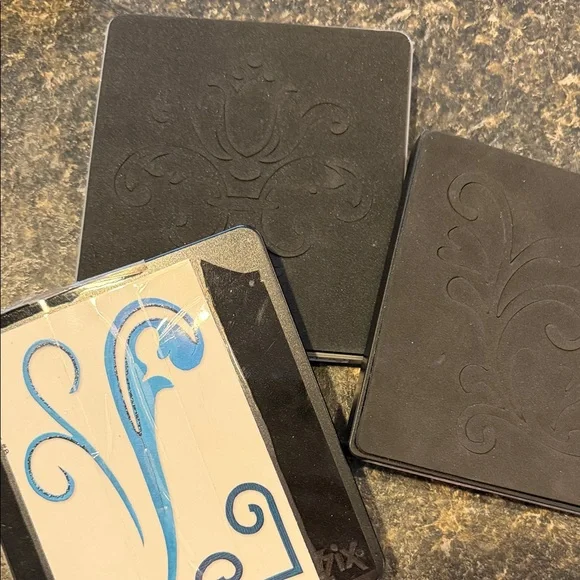 Intricate swirls and decorative accents dies. Set of 3 Designs