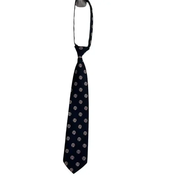 GYMBOREE Tie Size 2t-5t Little Boy Navy Blue Baseball