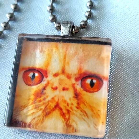 Persian Cat Pendant Necklace