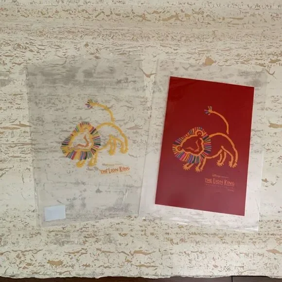 Vintage Disney’s the Lion King on broadway souvenir folders set of 2