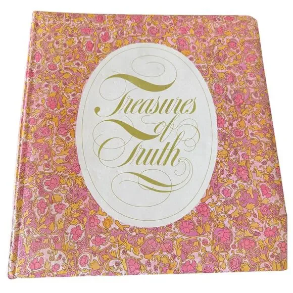 Vintage ‘80s Treasures of Truth Binder w/ Mead College Ruled Sheets of Paper