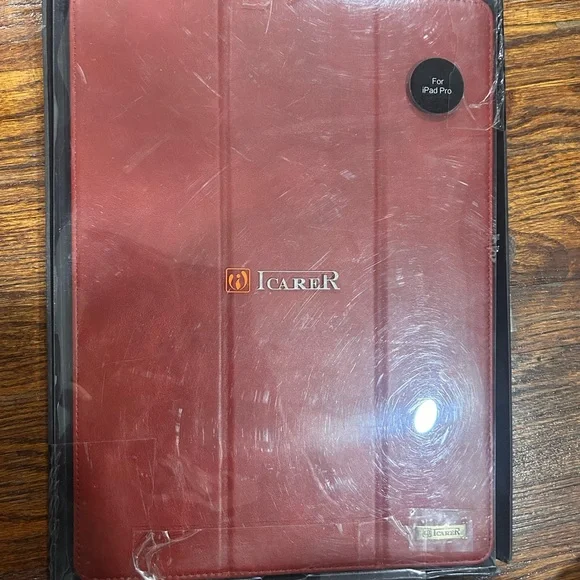 ICARER iPad Pro Leather Case 12.9 Inch Red