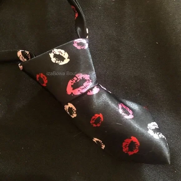 Colorful Lips Mini Tie - Fun Prints TY137 NWT Boutique