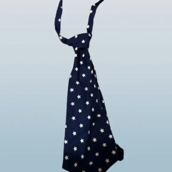 Navy & White Stars 9 1/2