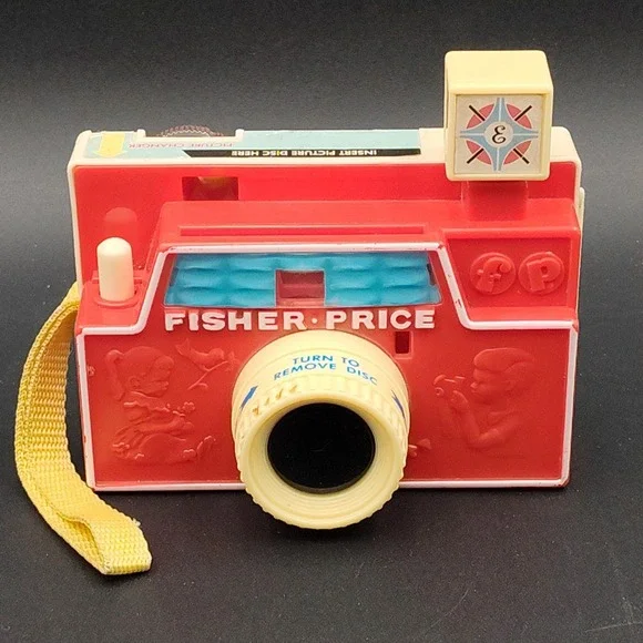 VTG Fisher-Price Disc Camera Toy Changeable Picture Capable Great B32.1E1073