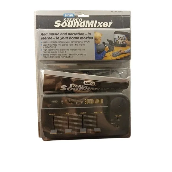 New Factory Sealed SIMA Video Sound Mixer Video‎ Tape Audio Mixer Model SSM #621