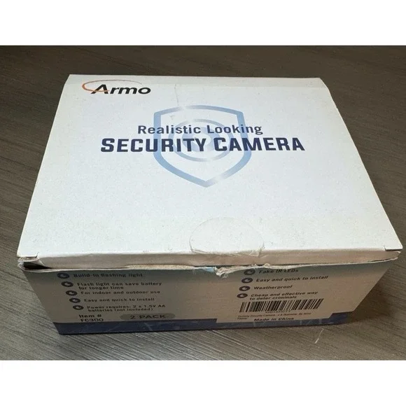 Dummy Security Camera, Fake CCTV Surveillance System with Realistic Look