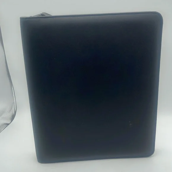 Franklin Covey Zip Binder Planner Portfolio Business School Office Black