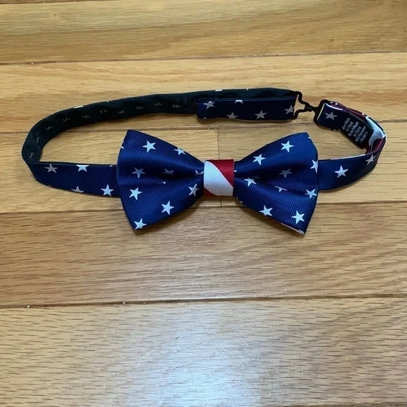 Wembley Adjustable Stars and Stripes Bow Tie