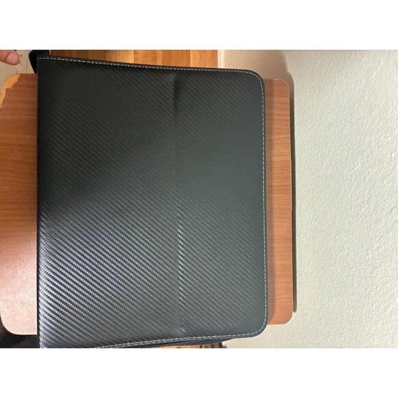 NWOT Black Portfolio Zip Closure Pokemon Cards Artwork Business Music School