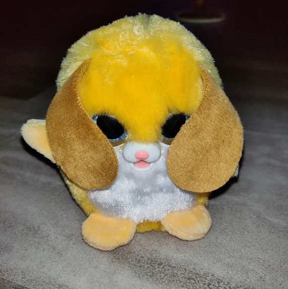 Interactive Light Up Plush Toy with Sound Big Eyes Battery Operated