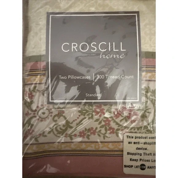 Croscill Pillow Case Sasha Style Number 6562 300 Thread‎ Count 30x21 In