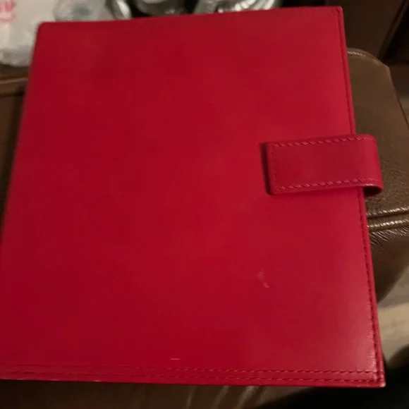 Franklin Covey Red Leather Card holder