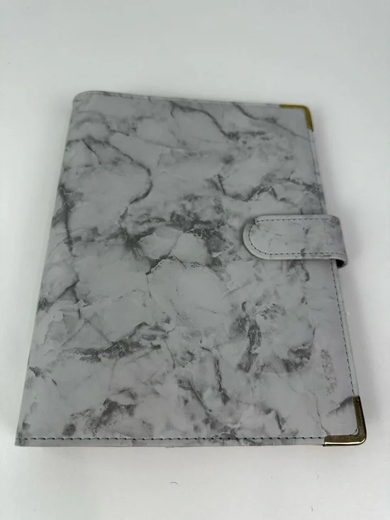 Classy Coo A5 Gray Marble Soft Faux Leather Notebook Binder 6 Rings