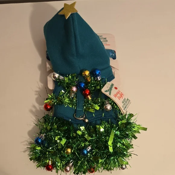 Festive Cat Christmas Tree Costume