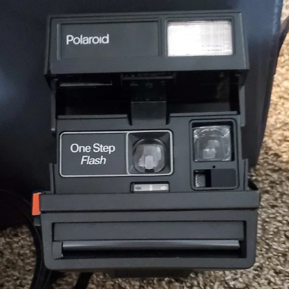Polaroid One Step Flash Camera in Black