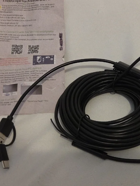 USB-C Endoscope Inspection Camera Cable for Android and PC.