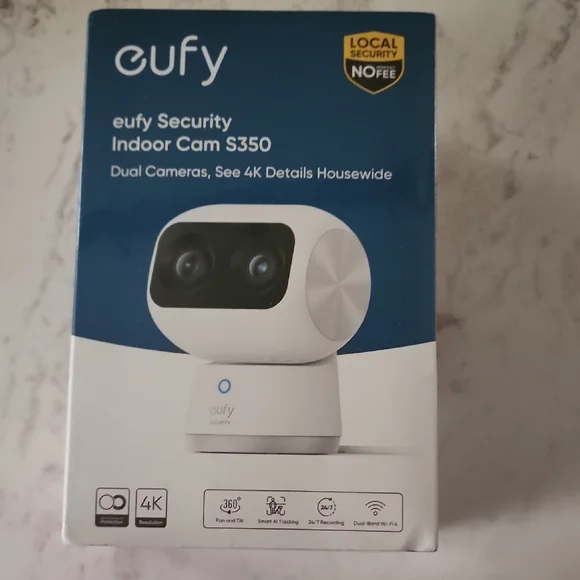 Eufy Indoor Cam S350 - Dual Lens White Camera