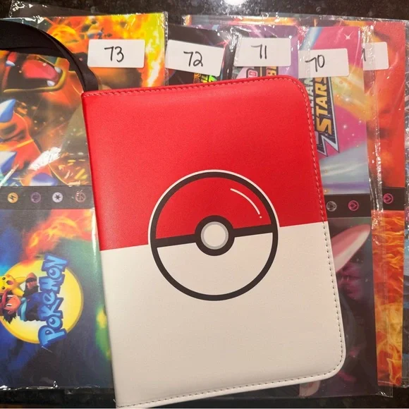 Pokemon Trading Card Binder Lot Album Collector Game Book Portable 7 Binders NEW